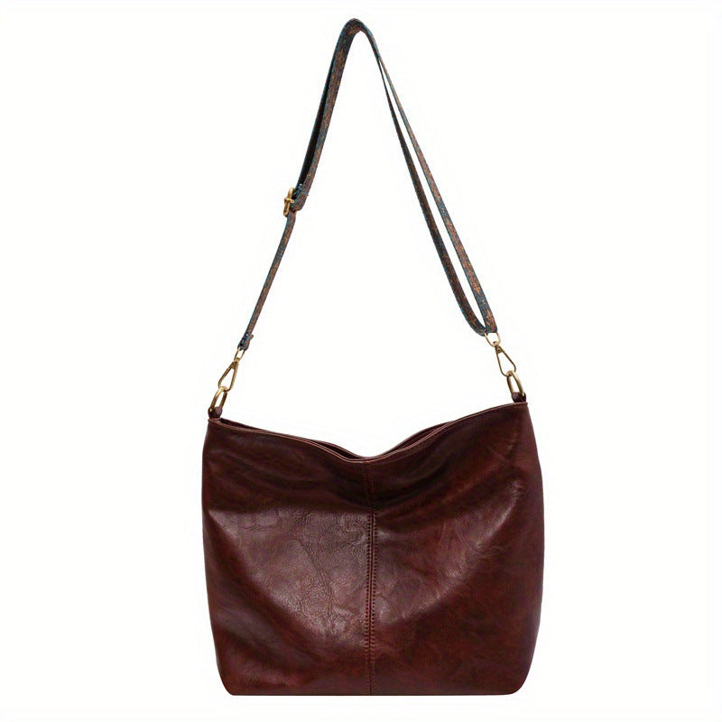 Lederhandtasche mit großem Fassungsvermögen für Damen
