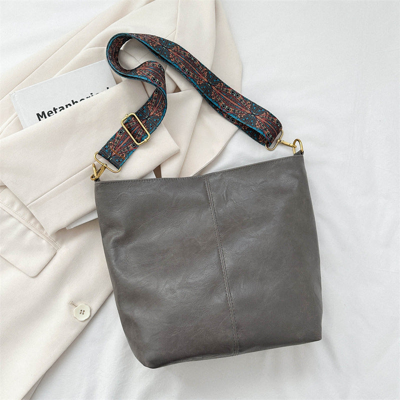Lederhandtasche mit großem Fassungsvermögen für Damen
