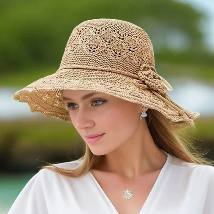 Eleganter Spitzen-Sonnenhut für Damen
