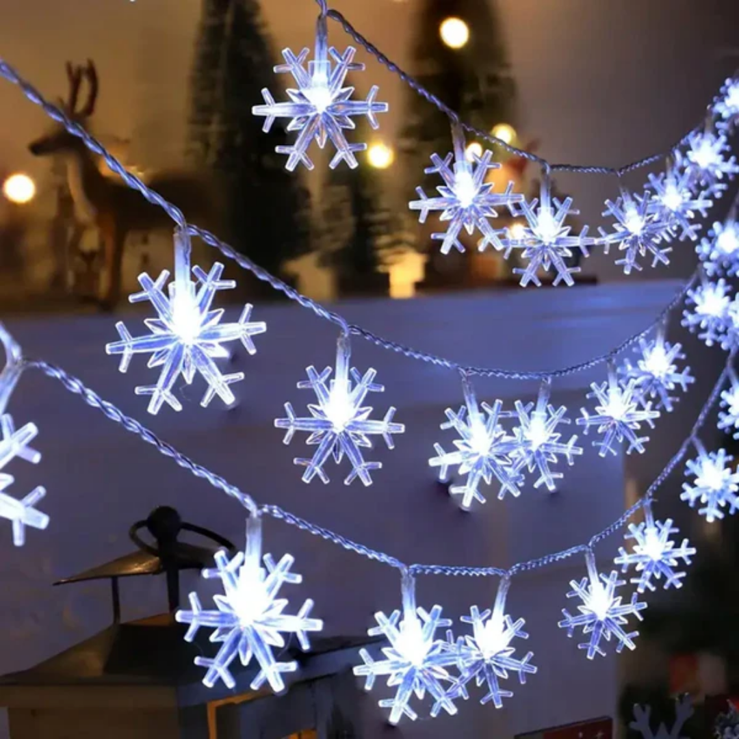 LED-Schneeflocken-Lichterkette