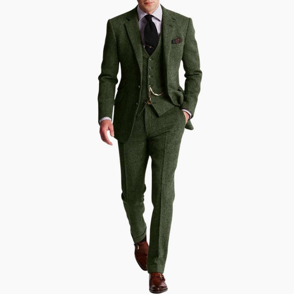 Herren Anzugset mit Jacke und Weste