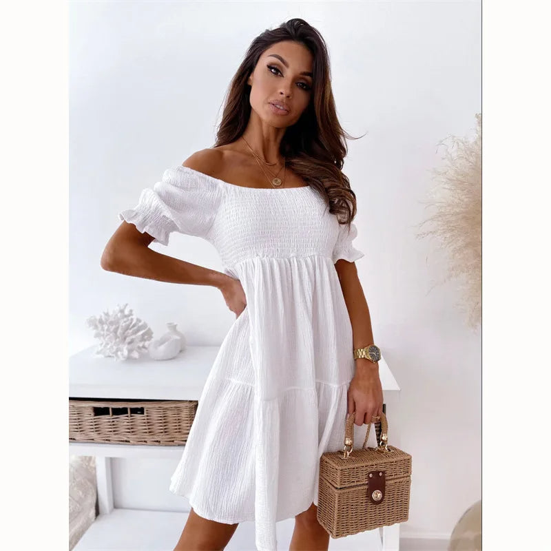 Elegantes One-Shoulder-Minikleid für den Sommer