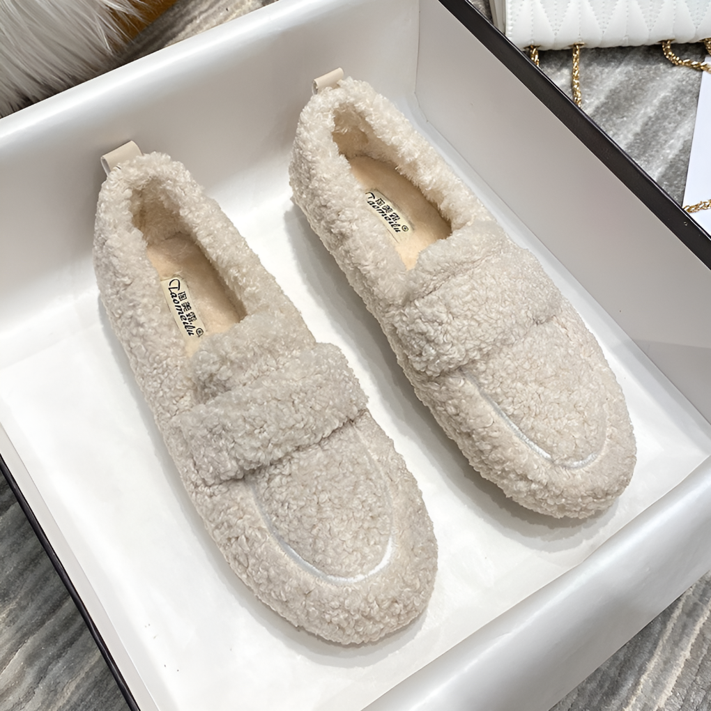 Plüsch-Slipper für Damen