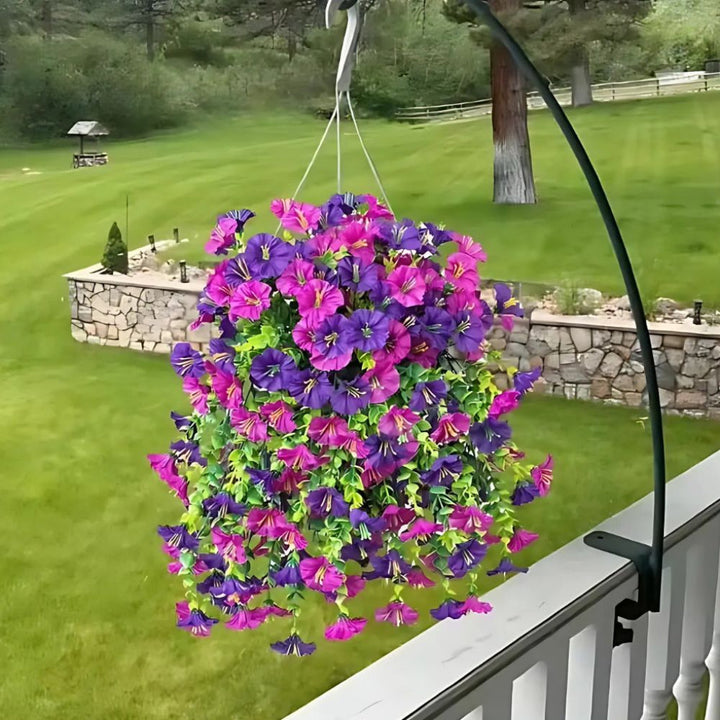 UV-beständige künstliche Windeblume als Hängedekoration