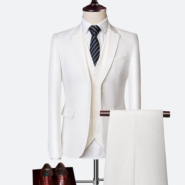 Luxuriöses 3-teiliges Slim Fit-Paket für Herren