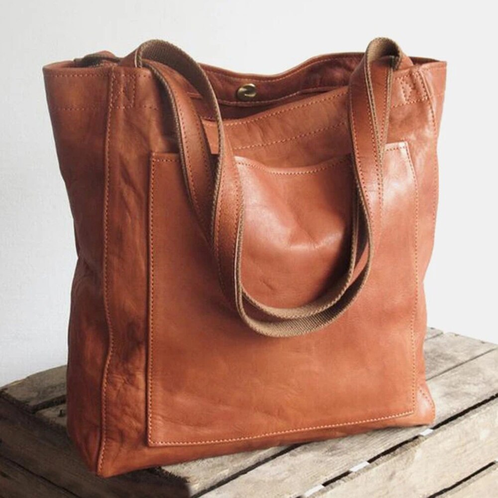 Luxuriöse Tote-Umhängetasche aus Leder für Damen
