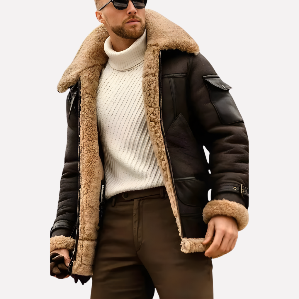 Herren Aviator-Jacke