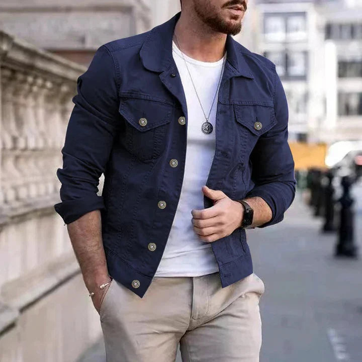 Klassische Herren-Jeansjacke