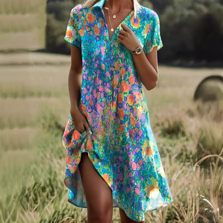 Modisches und bequemes Sommerkleid für Damen