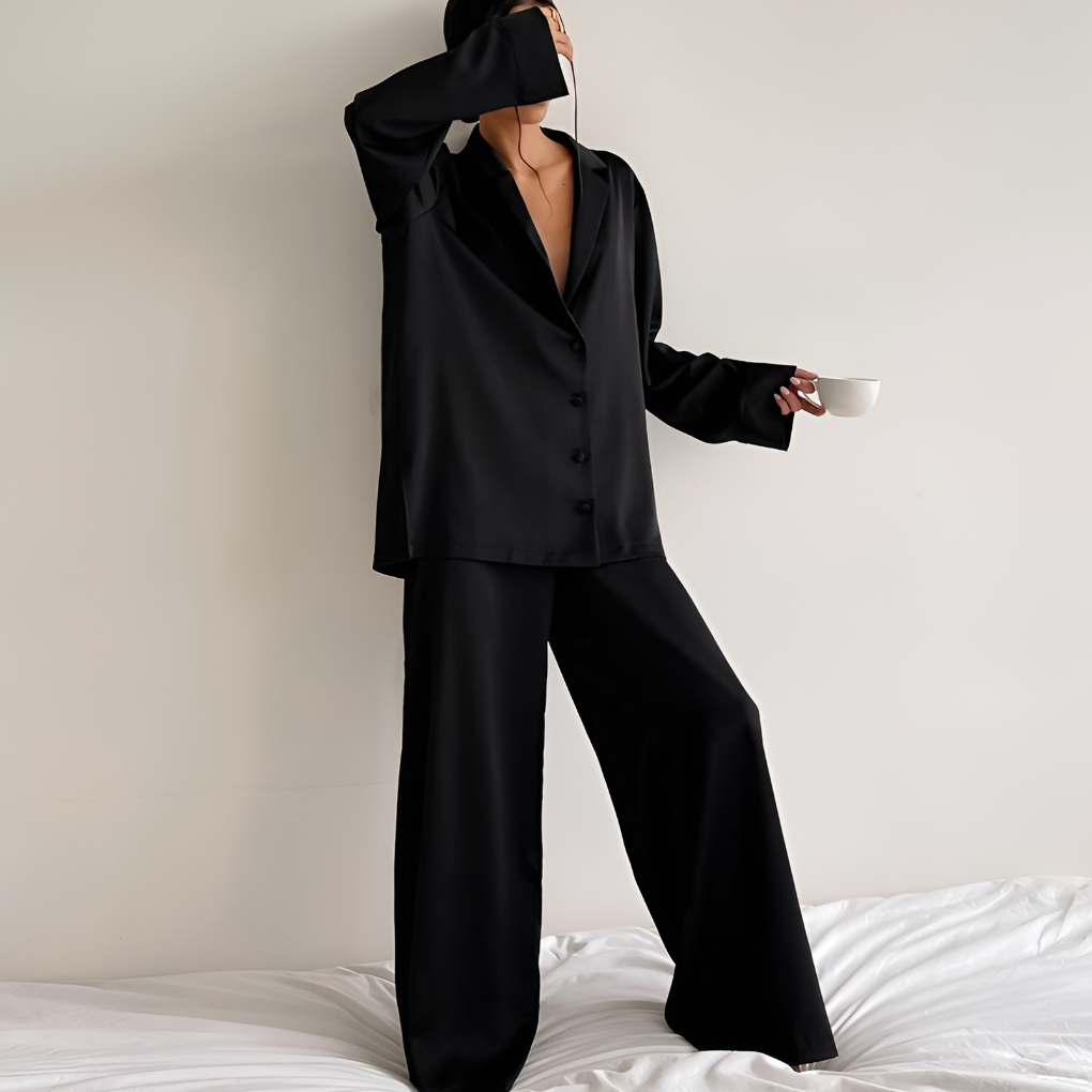 Satin-Loungewear-Set für Damen