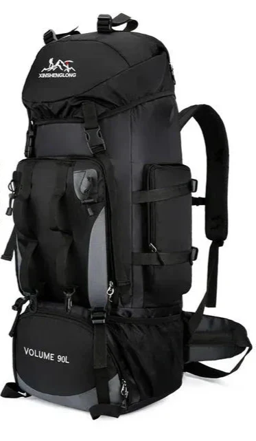 90 l wasserabweisender Camping- und Wanderrucksack