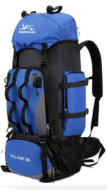 90 l wasserabweisender Camping- und Wanderrucksack