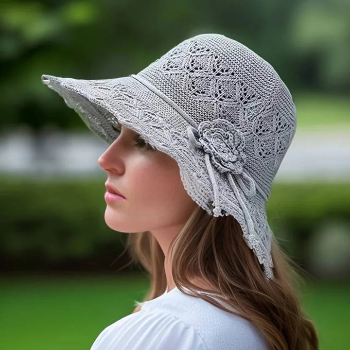 Eleganter Spitzen-Sonnenhut für Damen