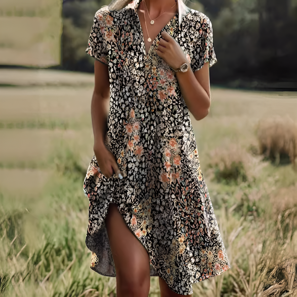 Modisches und bequemes Sommerkleid für Damen