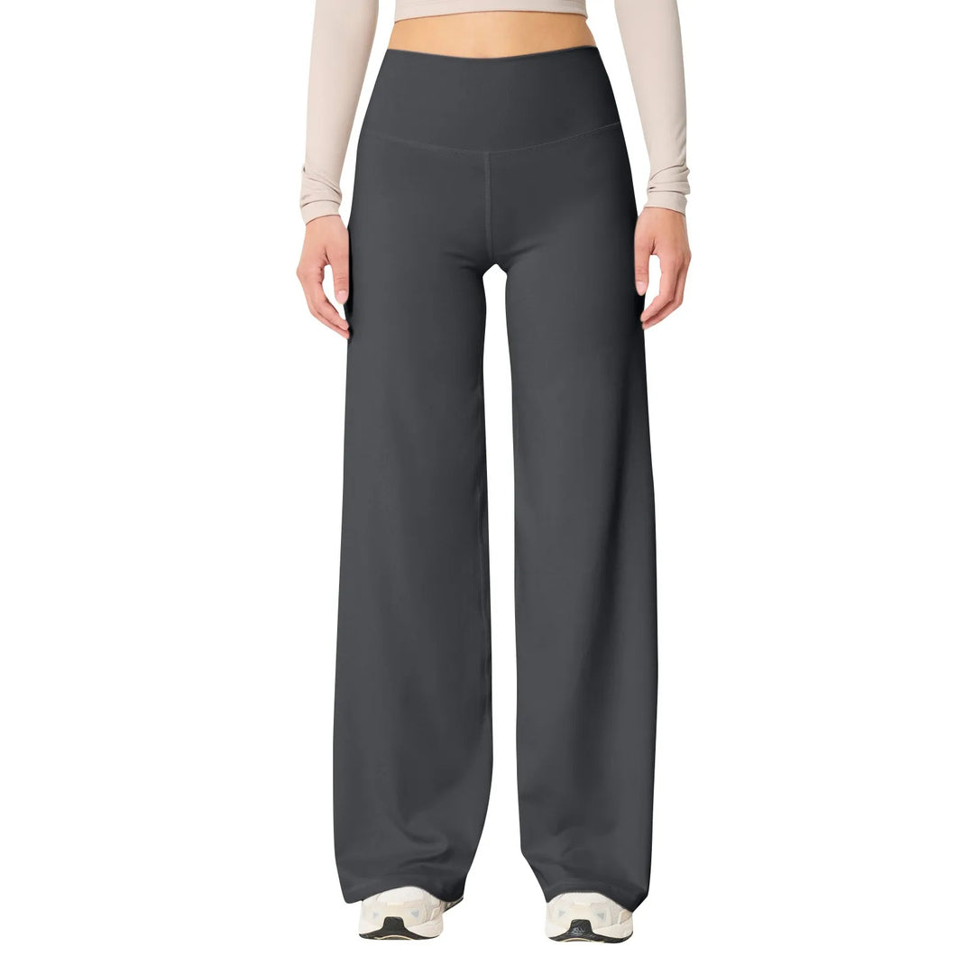Hochgeschnittene Stretch-Yogahosen für Damen