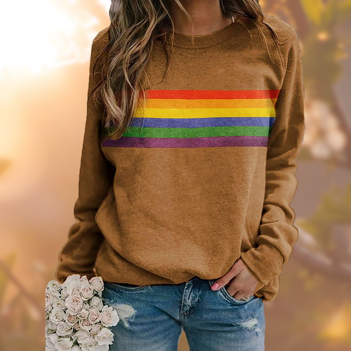 Damen-Pullover mit Rundhalsausschnitt