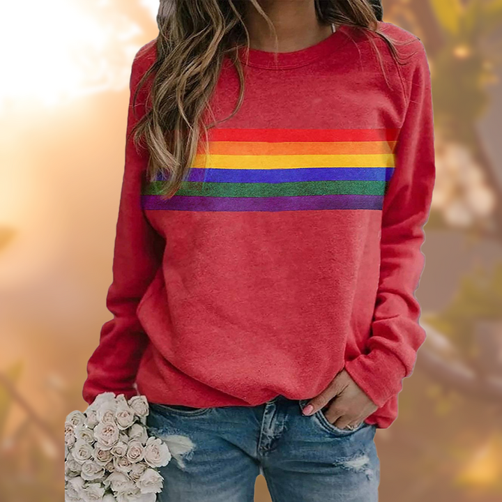 Damen-Pullover mit Rundhalsausschnitt