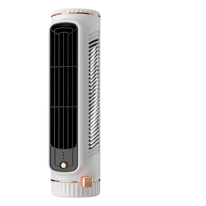 Tragbarer Turmventilator Ohne Rotorblätter, Leiser USB Akku Ventilator, Mini Luftkühler