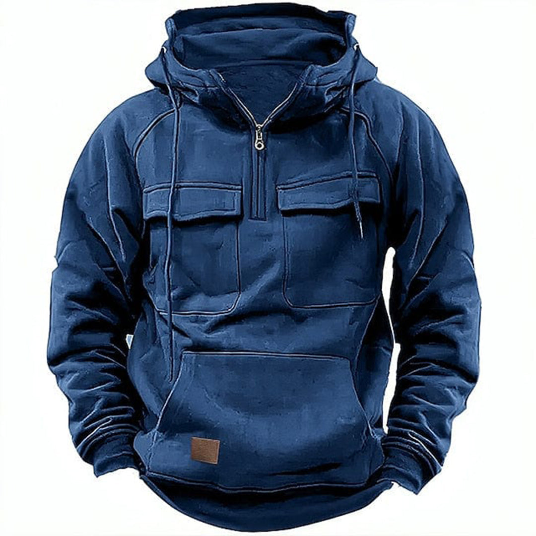 Retro-Motorrad-Hoodie für Herren