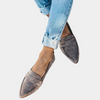 Slip-On-Loafer für Damen in Wildlederoptik