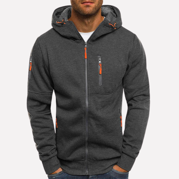 Stylische Sweatshirtjacke mit Kapuze