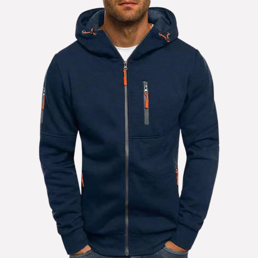 Stylische Sweatshirtjacke mit Kapuze