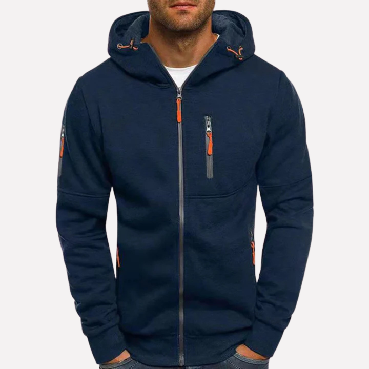 Stylische Sweatshirtjacke mit Kapuze