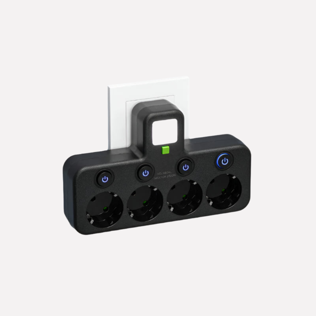 Steckdosenleiste mit USB- und Typ-C-Anschlüssen