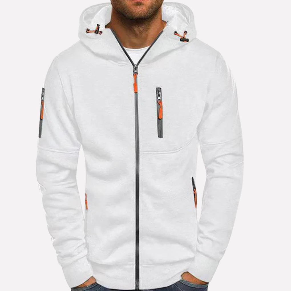 Stylische Sweatshirtjacke mit Kapuze