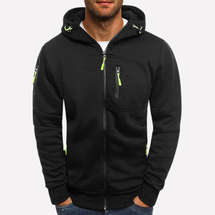 Stylische Sweatshirtjacke mit Kapuze