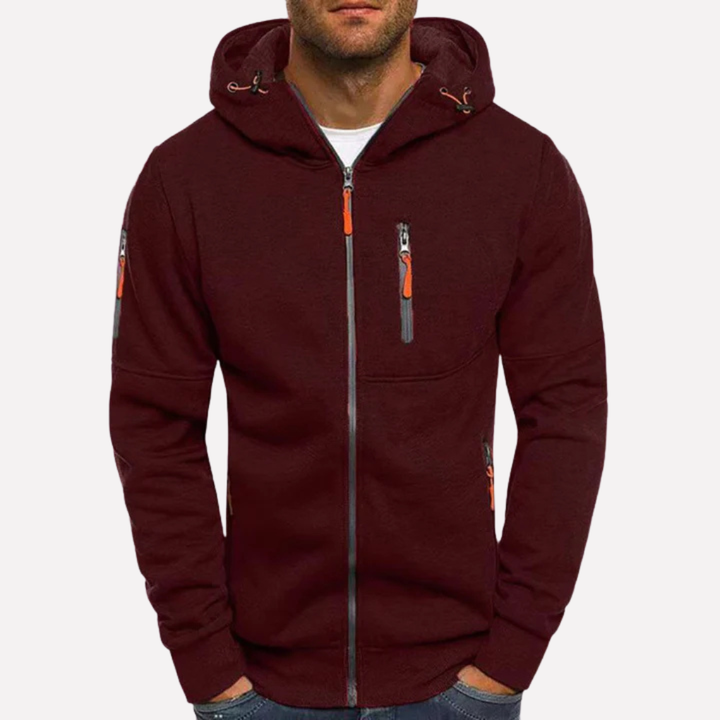 Stylische Sweatshirtjacke mit Kapuze