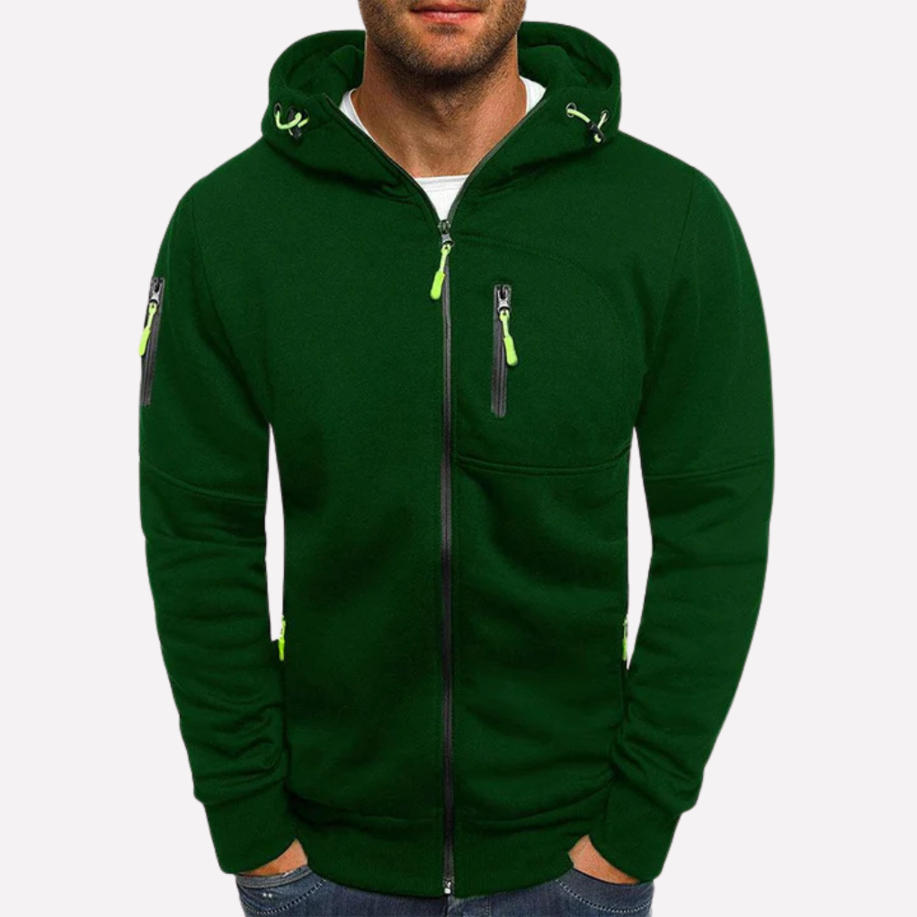 Stylische Sweatshirtjacke mit Kapuze