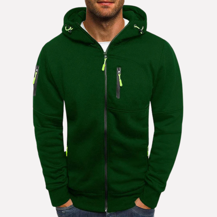 Stylische Sweatshirtjacke mit Kapuze