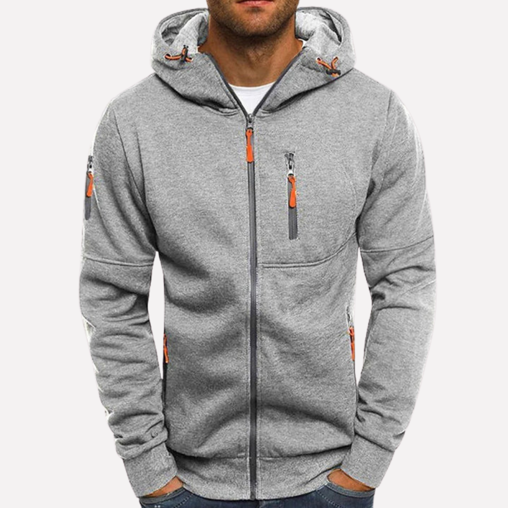 Stylische Sweatshirtjacke mit Kapuze
