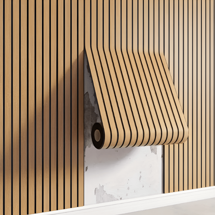 3D Selbstklebende Holz-Wandpaneele