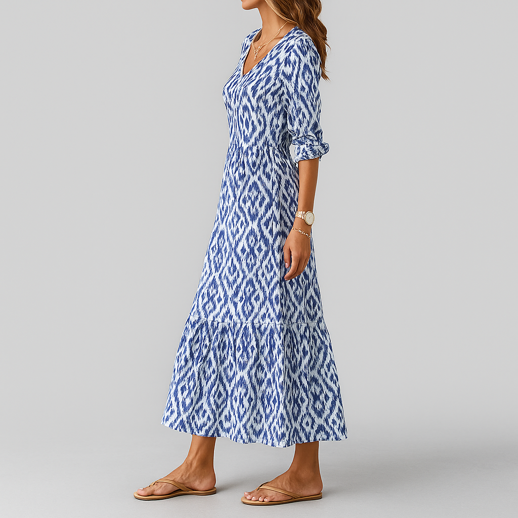 Maxikleid für Damen in lockerer Passform