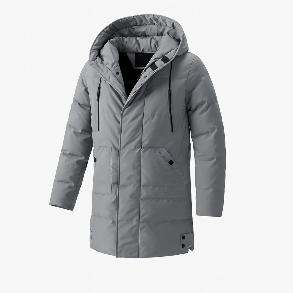 Isolierte Herrenjacke mit Kapuze