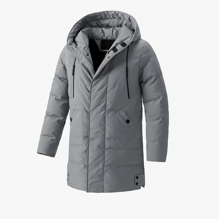 Isolierte Herrenjacke mit Kapuze