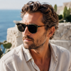 Runde Vintage-Sonnenbrille für Damen und Herren