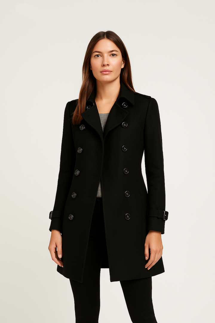 Eleganter, zweireihiger Damen-Trenchcoat