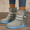 Boho-Westernstiefel mit Fransen