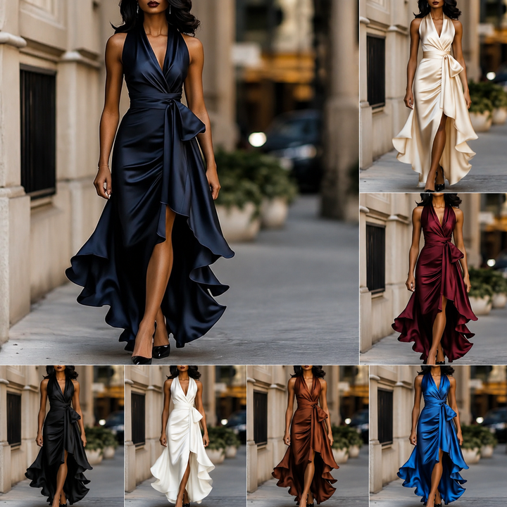 Damen Gerafftes Abendkleid