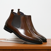 Chelsea-Stiefel aus echtem Leder