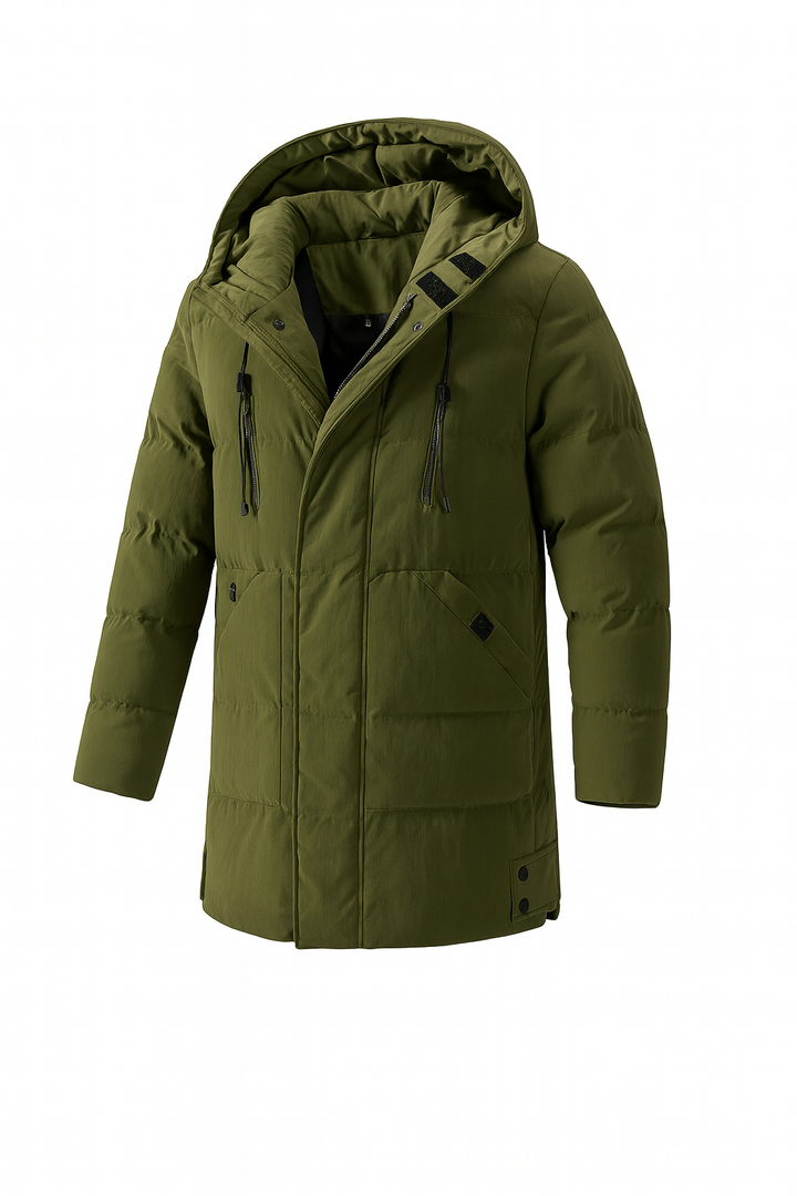 Isolierte Herrenjacke mit Kapuze