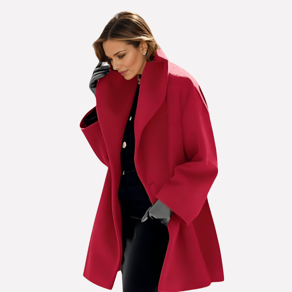 Damenjacke mit weitem Kragen