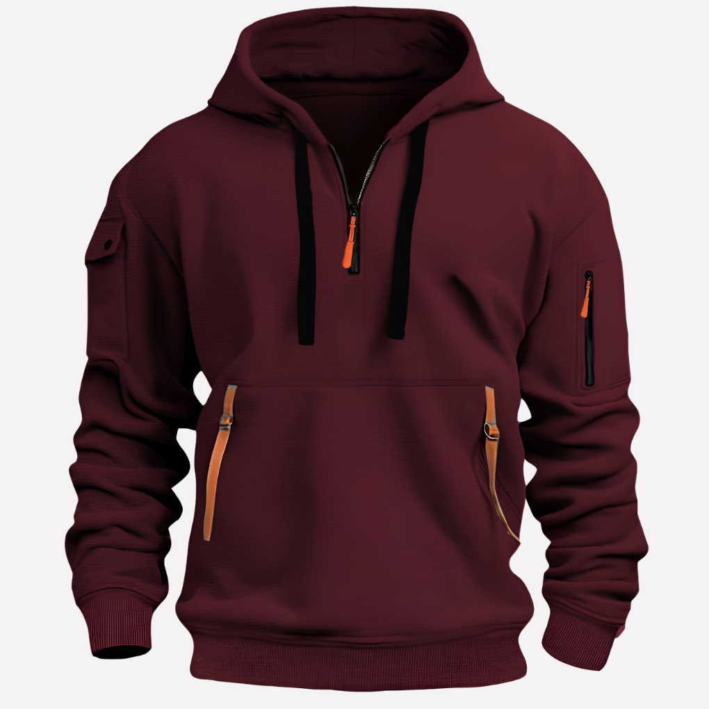 Herren Hoodie mit verstellbarer Kapuze