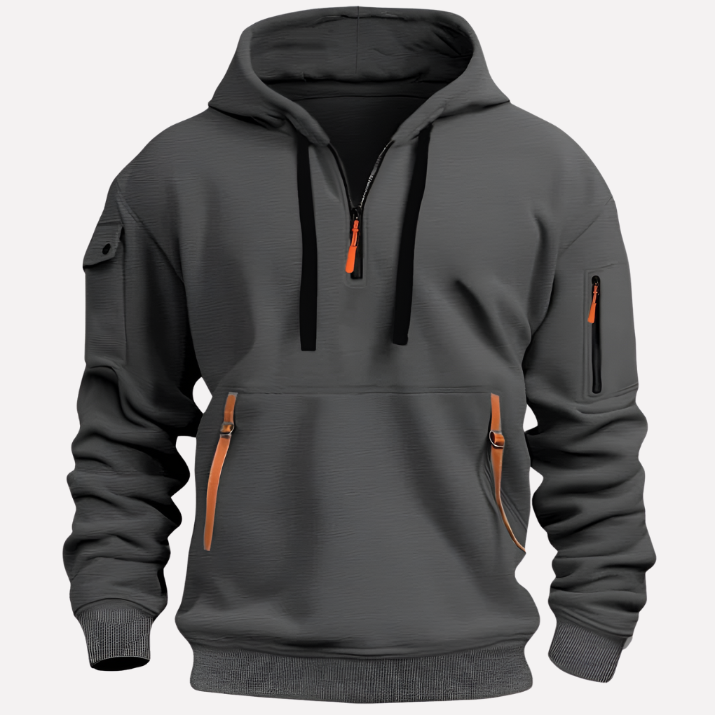 Herren Hoodie mit verstellbarer Kapuze