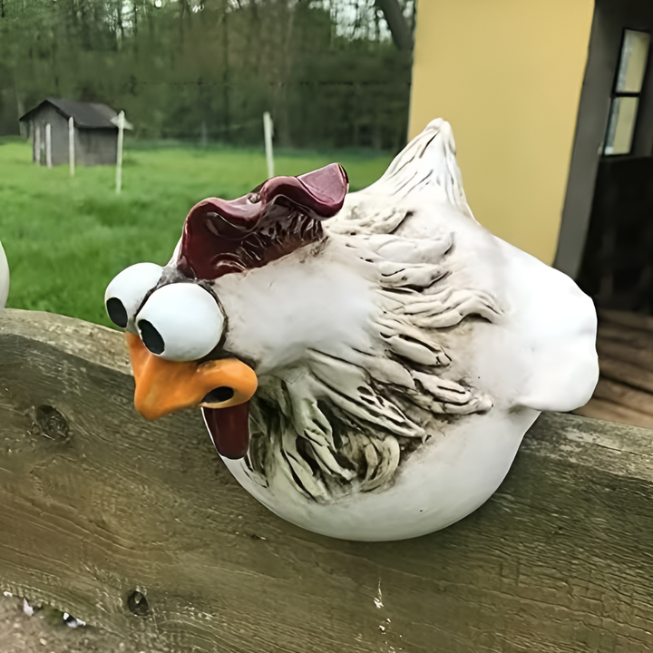 Launische Hahngartenornamente