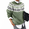 Damen Rippstrickpullover mit Rundhalsausschnitt