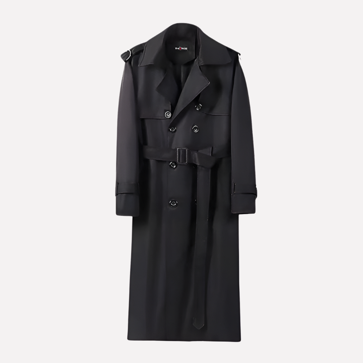 Herren Trenchcoat mit Gürtel über dem Knie